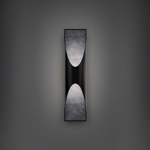 Modern Forms - WSW202624-BV/BK - LED Outdoor Wall Sconce - Kastlerock - Basalt Stone/Black