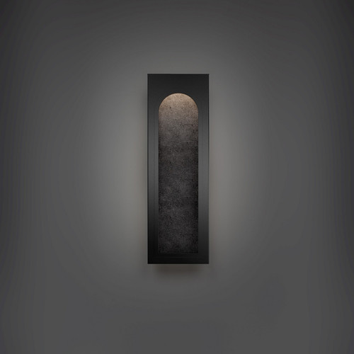 Modern Forms - WSW246619-BV/BK - LED Outdoor Wall Sconce - Cadey - Basalt Stone/Black