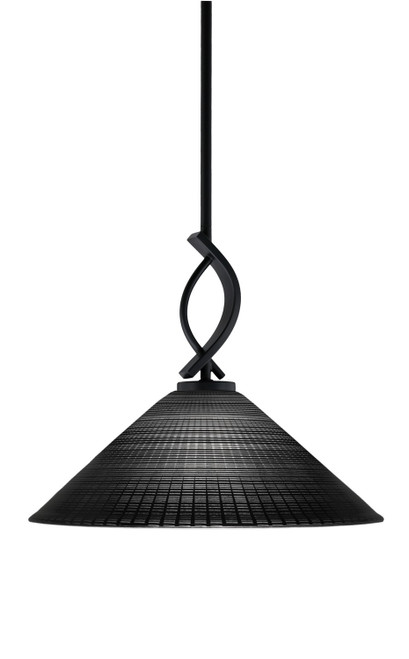 Toltec Lighting - 3901-MB-4019 - One Light Pendant - Cavella - Matte Black