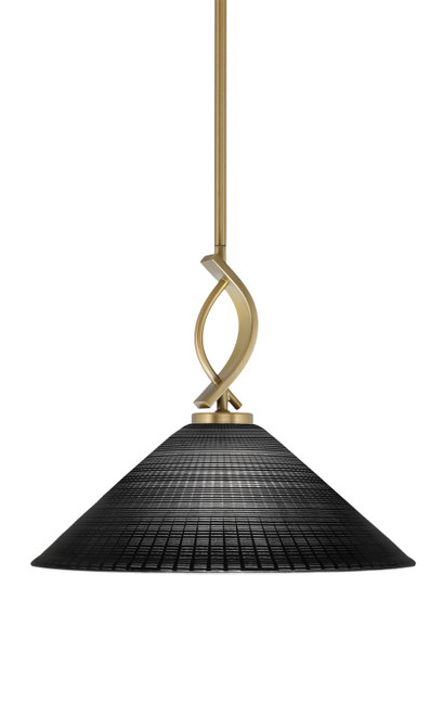 Toltec Lighting - 3901-NAB-4019 - One Light Pendant - Cavella - New Age Brass