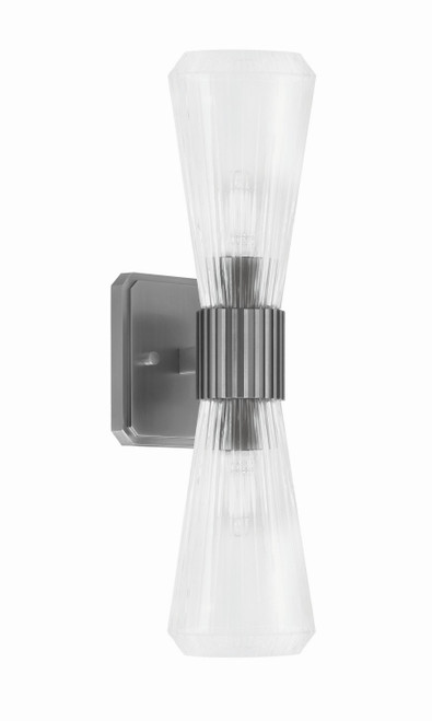 Toltec Lighting - 4820-GP-880 - Two Light Wall Sconce - Everleigh - Graphite