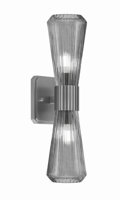 Toltec Lighting - 4820-GP-882 - Two Light Wall Sconce - Everleigh - Graphite