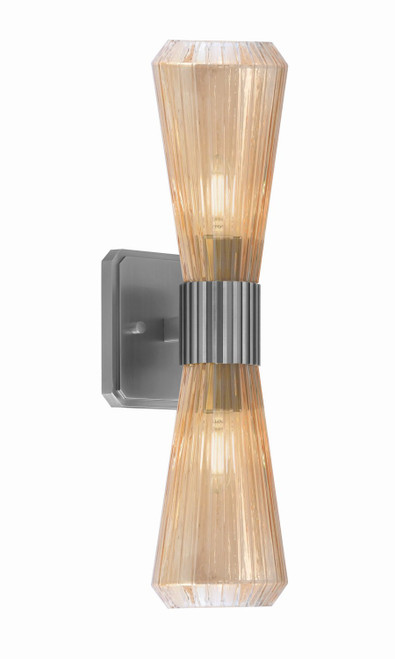 Toltec Lighting - 4820-GP-883 - Two Light Wall Sconce - Everleigh - Graphite
