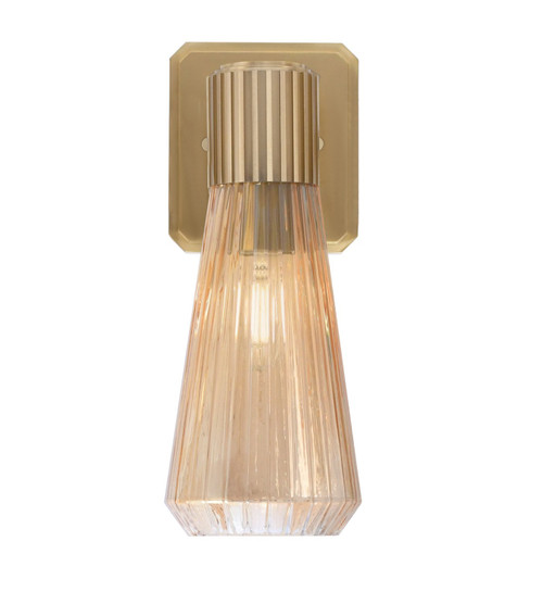 Toltec Lighting - 4821-NAB-883 - One Light Wall Sconce - Everleigh - New Age Brass