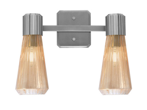 Toltec Lighting - 4822-GP-883 - Two Light Bath Bar - Everleigh - Graphite
