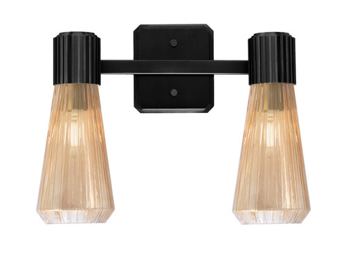 Toltec Lighting - 4822-MB-883 - Two Light Bath Bar - Everleigh - Matte Black