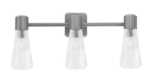Toltec Lighting - 4823-GP-880 - Three Light Bath Bar - Everleigh - Graphite