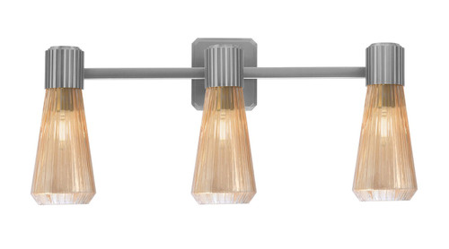 Toltec Lighting - 4823-GP-883 - Three Light Bath Bar - Everleigh - Graphite