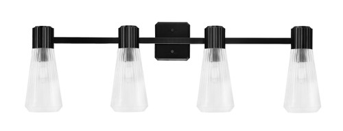 Toltec Lighting - 4824-MB-880 - Four Light Bath Bar - Everleigh - Matte Black