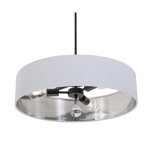 AFX Lighting - CLNP24MBBK-WHSL - Three Light Pendant - Celine - Black