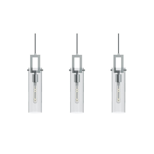 AFX Lighting - HOUP04MBSNLNR3 - Three Light Linear Pendant - Houston - Satin Nickel