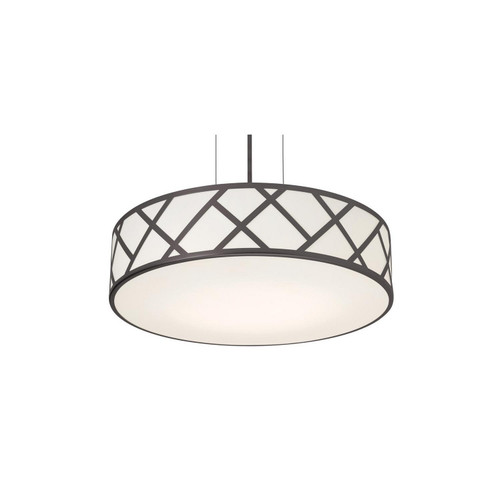 AFX Lighting - HVNP17MBBK - Three Light Pendant - Haven - Black
