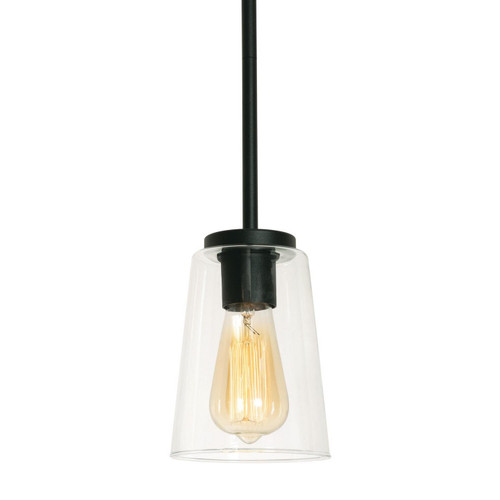 AFX Lighting - JNNP05MBBK - One Light Pendant - Joanna - Textured Black