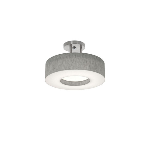 AFX Lighting - MCF1214MB-GYSF - Two Light Semi-Flush Mount - Montclair - Satin Nickel