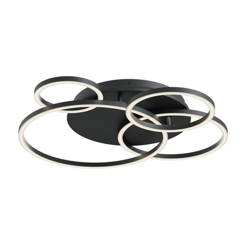 AFX Lighting - ORBF24LAJD1BK - LED Semi Flush Mount - Orbit - Black