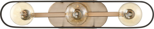 Nuvo Lighting - 60-6653 - Three Light Vanity - Chassis - Copper Brushed Brass / Matte Black
