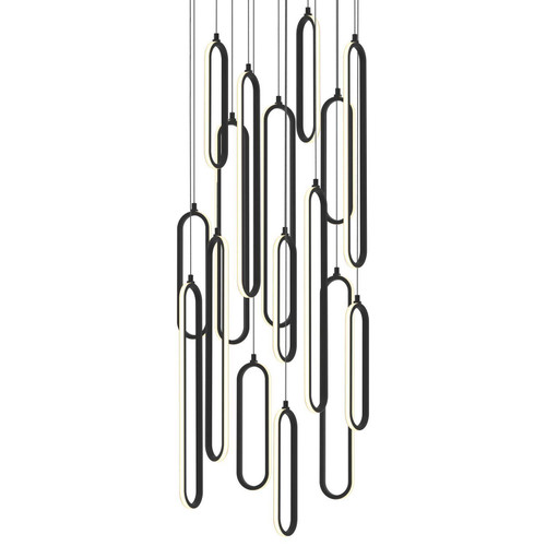 AFX Lighting - SIEP99LAJD1BKRND16 - LED Pendant - Sienna - Black