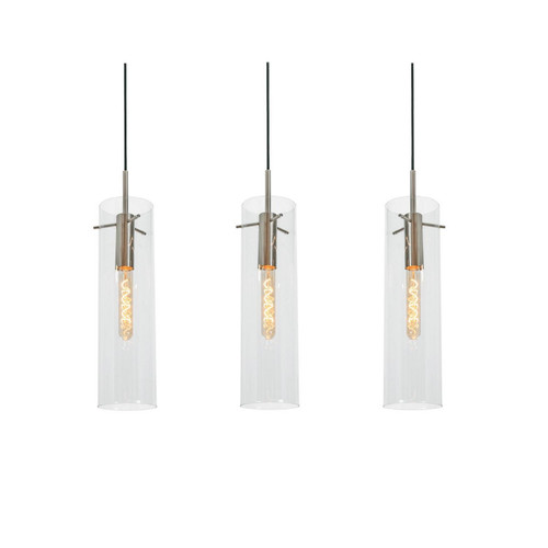 AFX Lighting - VSAP05MBSNLNR3 - Three Light Linear Pendant - Vista - Satin Nickel