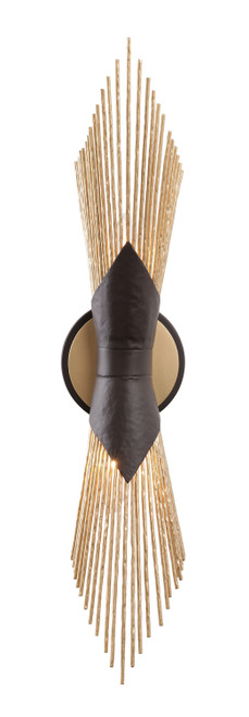 Varaluz - 570W02DBFG - Two Light Wall Sconce - Aristocrat - Dark Bronze / French Gold