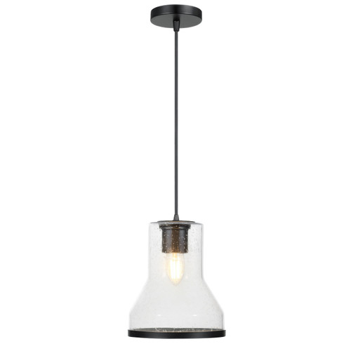 Varaluz - 580M01BLK - One Light Pendant - Alicia - Matte Black