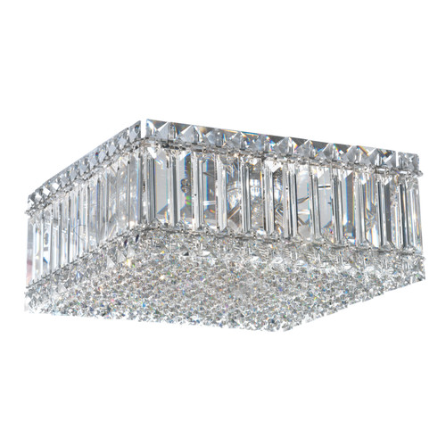 Schonbek - 2124A - Four Light Flush Mount - Quantum - Stainless Steel