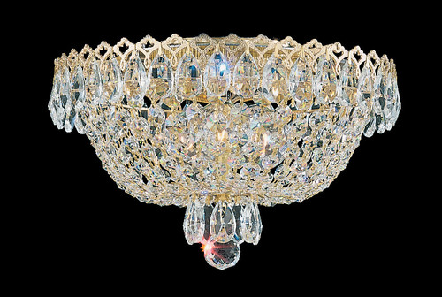 Schonbek - 2616-40O - Three Light Flush Mount - Camelot - Polished Silver