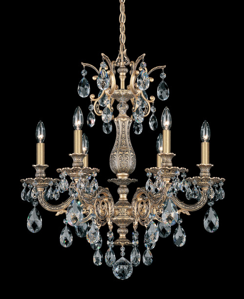 Schonbek - 5676-76R - Six Light Chandelier - Milano - Heirloom Bronze
