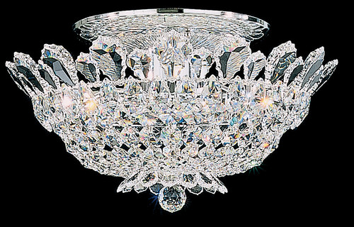 Schonbek - 5867H - Eight Light Semi-Flush Mount - Trilliane - Polished Stainless Steel