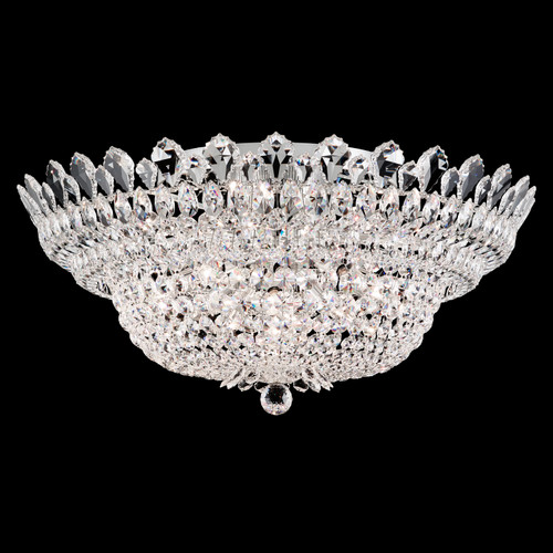 Schonbek - 5877R - 23 Light Semi-Flush Mount - Trilliane - Polished Stainless Steel