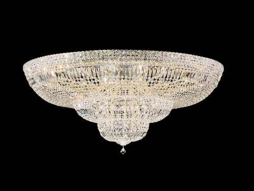 Schonbek - 5897-40R - 36 Light Semi-Flush Mount - Petit Crystal Deluxe - Polished Silver