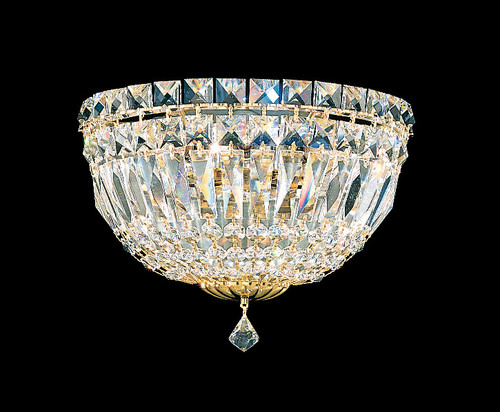 Schonbek - 6600-40O - Three Light Wall Sconce - Petit Crystal Deluxe - Polished Silver