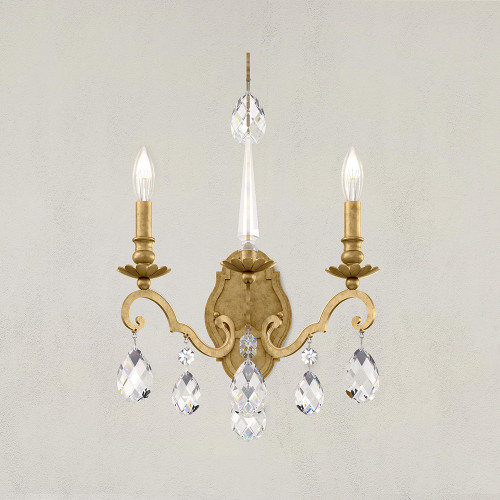 Schonbek - RN3861N-51H - Two Light Wall Sconce - Renaissance Nouveau - Black