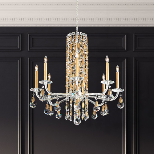 Schonbek - RS83081N-401R - Eight Light Chandelier - Siena - Polished Stainless Steel