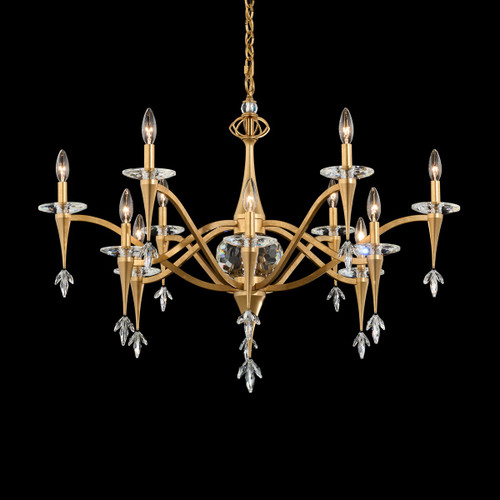 Schonbek - S47512-76R - 12 Light Chandelier - Waverly - Heirloom Gold