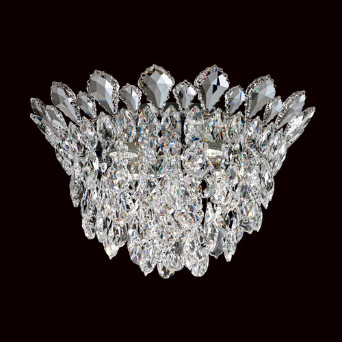Schonbek - TR1201N-401H - Four Light Semi-Flush Mount - Trilliane Strands - Polished Stainless Steel