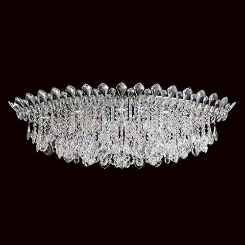 Schonbek - TR4801N-401H - Eight Light Semi-Flush Mount - Trilliane Strands - Polished Stainless Steel