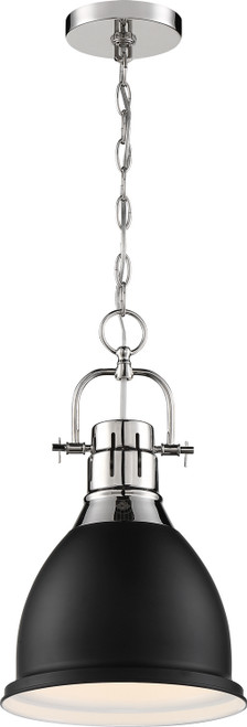 Nuvo Lighting - 60-6751 - One Light Pendant - Watson - Polished Nickel / Matte Black