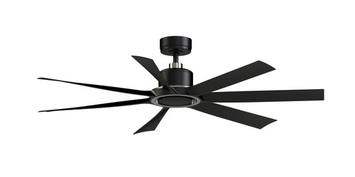 Fanimation - FPD7060BLBN - 60Ceiling Fan - Lenzi - Black w/Brushed Nickel