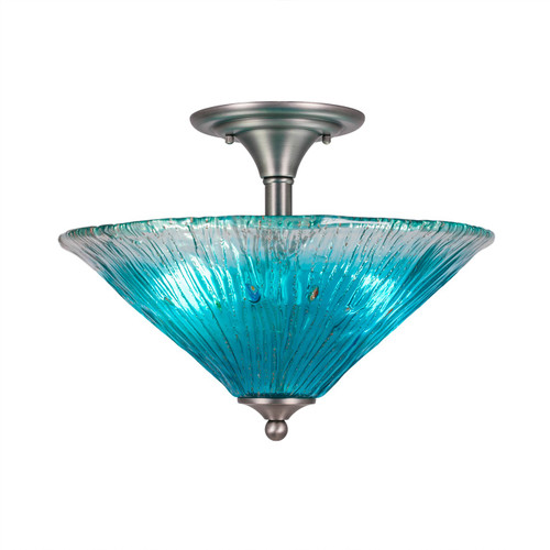 Toltec Lighting - 121-BN-715 - Two Light Semi-Flush Mount - Any - Brushed Nickel