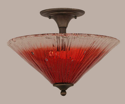 Toltec Lighting - 121-BRZ-716 - Two Light Semi-Flush Mount - Any - Bronze