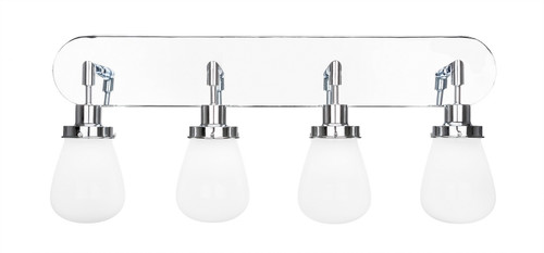 Toltec Lighting - 1234-CH-470 - Four Light Bath Bar - Meridian - Chrome
