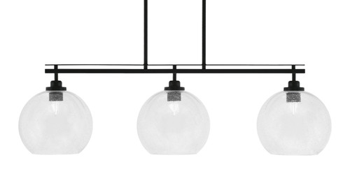 Toltec Lighting - 2636-MB-4350 - Three Light Island Pendant - Odyssey - Matte Black