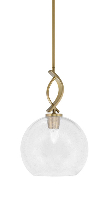 Toltec Lighting - 3901-NAB-4350 - One Light Mini Pendant - Cavella - New Age Brass
