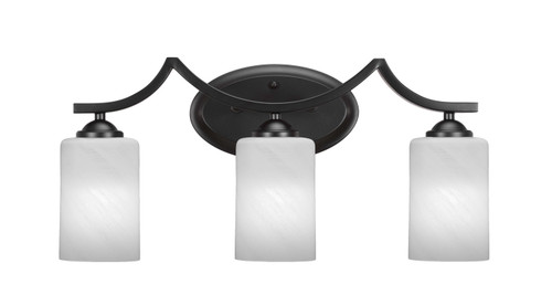Toltec Lighting - 553-MB-3001 - Three Light Bath Bar - Zilo - Matte Black