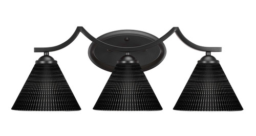 Toltec Lighting - 553-MB-4059 - Three Light Bath Bar - Zilo - Matte Black