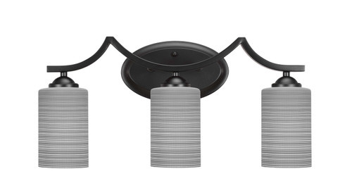 Toltec Lighting - 553-MB-4062 - Three Light Bath Bar - Zilo - Matte Black