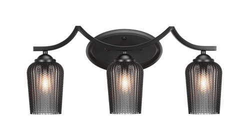 Toltec Lighting - 553-MB-4252 - Three Light Bath Bar - Zilo - Matte Black