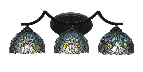 Toltec Lighting - 553-MB-9925 - Three Light Bath Bar - Zilo - Matte Black