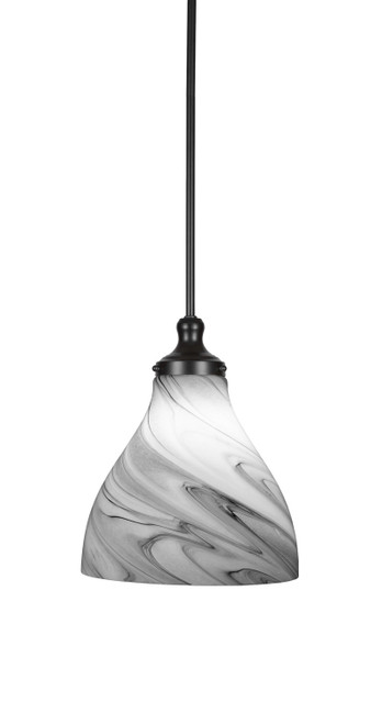 Toltec Lighting - 79-MB-4729 - One Light Pendant - Juno - Matte Black
