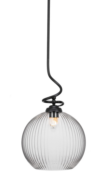 Toltec Lighting - 900-MB-4670 - One Light Pendant - Capri - Matte Black